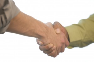 Successful Terms Negotiation Handshake Image